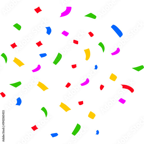 April Fools Colorful Confetti Falling