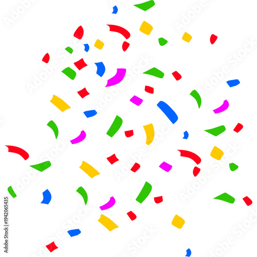 April Fools Colorful Confetti Falling