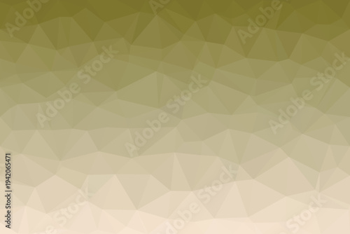 A geometric low poly surface shows a subtle gradient from deep olive green to light beige colors