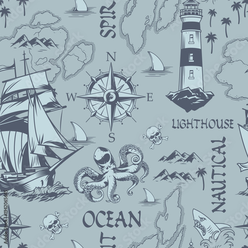 Ship lighthouse decor