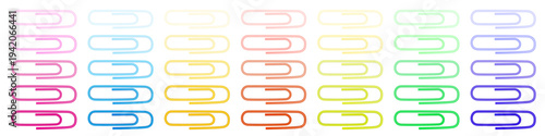 Note paper clips seamless pattern