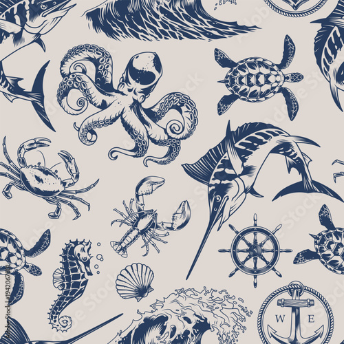 Sea life design theme