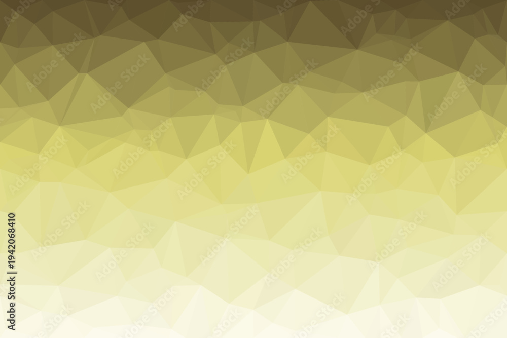 Obraz premium A vibrant geometric low poly surface showcases a bright gradient from golden yellow to pale cream shades