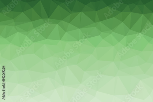 A visually appealing low poly gradient shifts from deep forest green to light pale green tones seamlessly