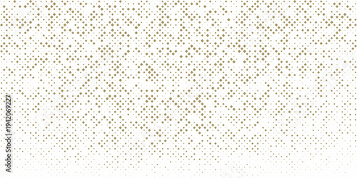 Gold falling down confetti background. Repeated golden dotted glitter pattern. Yellow, orange and golden dots wallpaper. Celebration Christmas, New Year or birthday party decoration backdrop. Vector