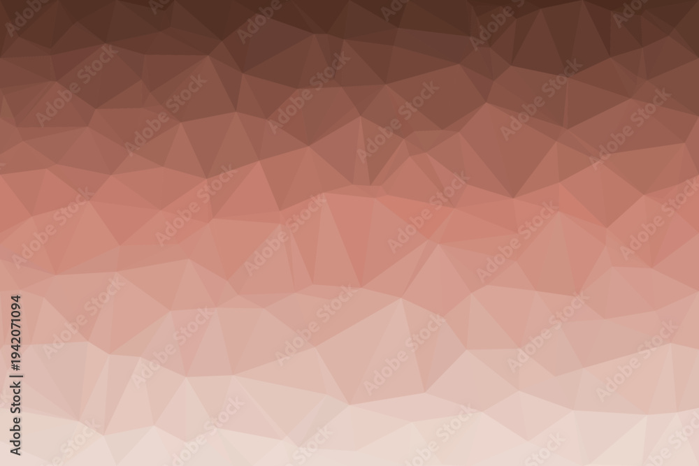 Obraz premium An earthy terracotta and peach gradient creates a rustic low poly geometric patterned background