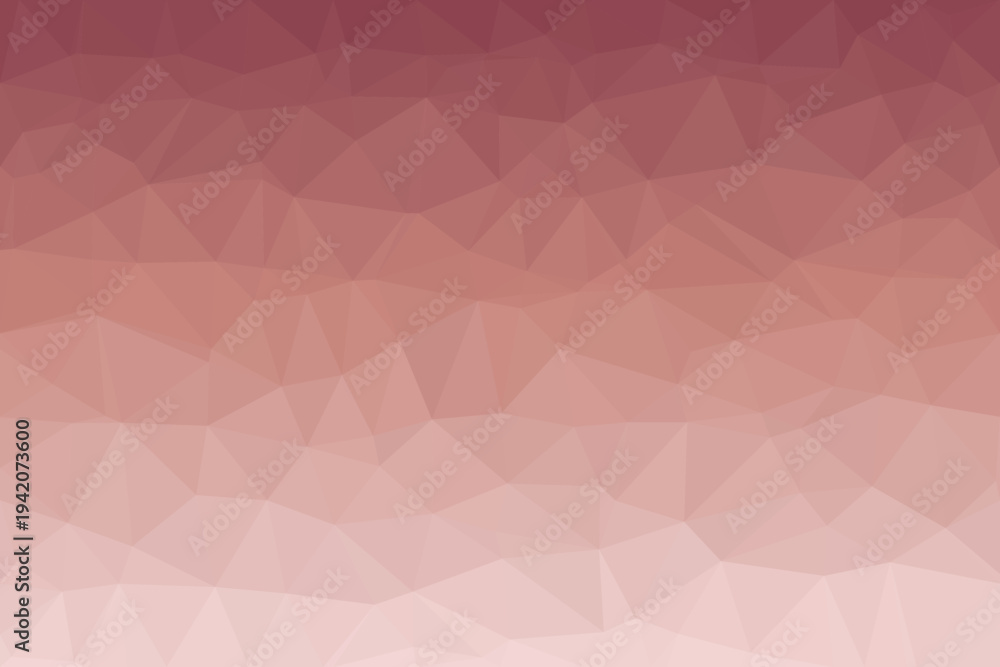 Obraz premium Fading maroon and pale pink polygonal pattern creates a smooth geometric low poly gradient texture