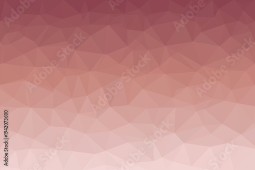 Fading maroon and pale pink polygonal pattern creates a smooth geometric low poly gradient texture
