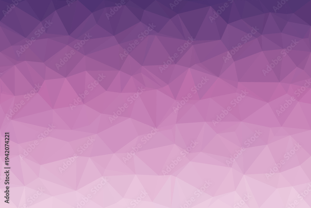 Obraz premium Polygonal surface featuring a beautiful gradient of rich plum fading gently into a delicate rosy hue