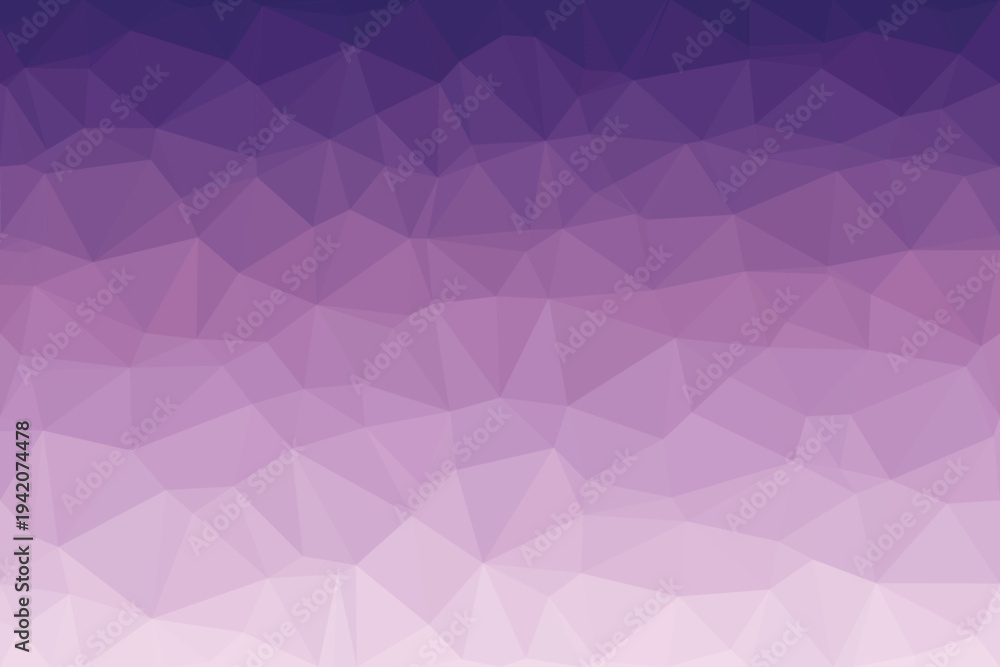 Fototapeta premium Royal purple and soft lavender create a mesmerizing geometric low poly gradient