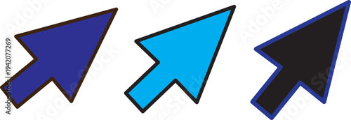 Mouse pointer icons vector Collection Clipart Pack. icon. Editable stroke line and glyph icons.