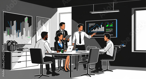 presentation of a business meeting