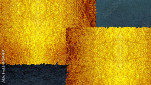 青と金の背景デザイン