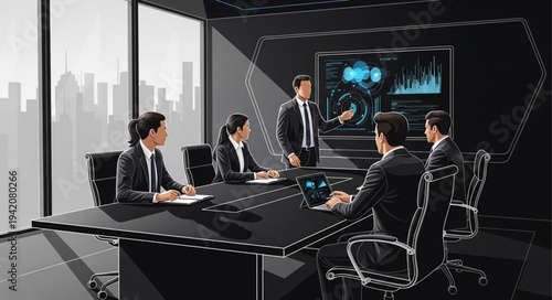 business meeting in conference room