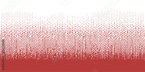 Modern red abstract background featuring a creative halftone dot pattern and digital light elements for a stylish vector texture wallpaper design