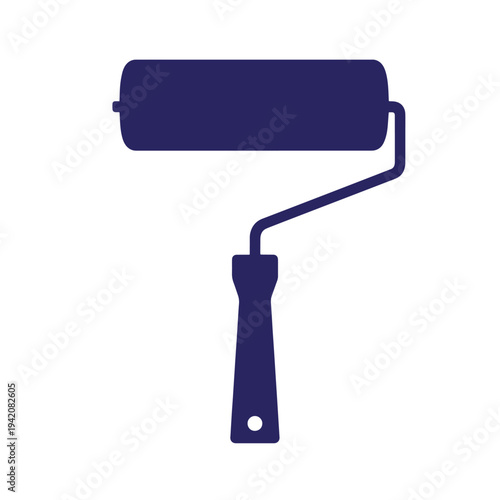 Paint roller tool for painting walls and surfaces with a handle