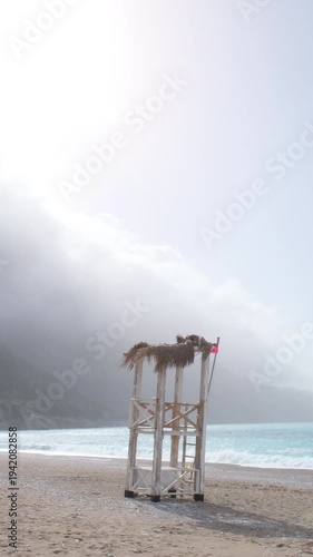  Fethiye death sea beach , mountains and turquoise Mediterranean sea, Turkey, ab01