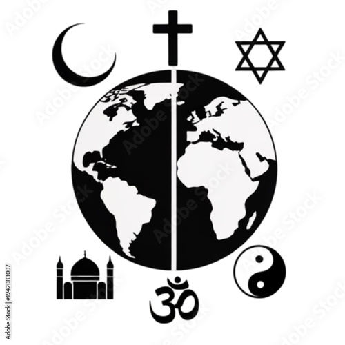 Global Religious Symbols Unity Diversity Faiths.