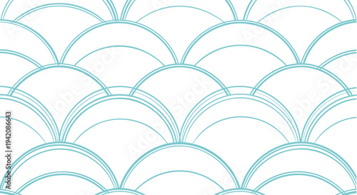 Set of blue scallop shell vector design elements