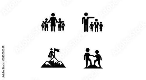 Visionary Leader Pack – Leadership Silhouette Icon Set