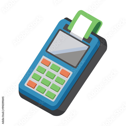 Modern Point of Sale Terminal with Receipt Printing for Efficient Business Transactions and Payments