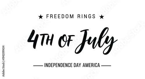 4th of July Independence Day America vector illustration