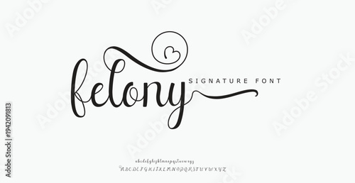 Felony Signature Font Logo Design