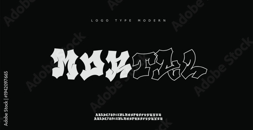 Modern Graffiti Style Street Art Design with Typography
