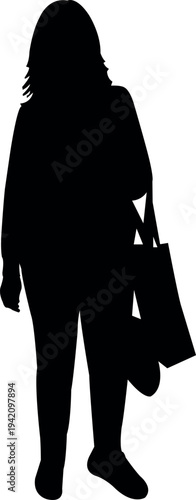 a woman body silhouette vector