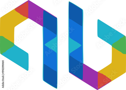 This dynamic composition conveys diversity, connectivity, and creativity, making it an excellent choice for multimedia agencies, tech startups, educational platforms, or innovative community organizat