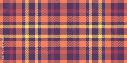 Border vector background textile, gift card plaid tartan texture. Warp fabric pattern seamless check in red and purple colors.