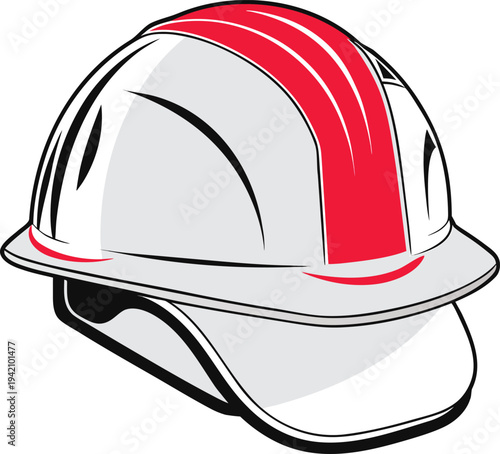vector illustration of  safety helmet  constructio (4)