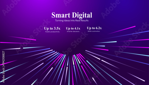 Smart Digital Technology Abstract Background