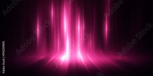 Abstract colorful background with bright glowing lines and purple waves creates a digital motion design illustration for a pink energy equalizer wallpaper