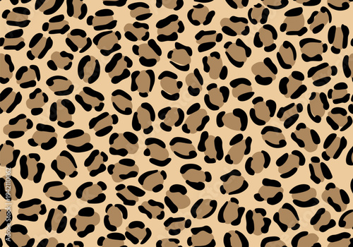 Leopard Spots Pattern. Seamless leopard skin pattern
