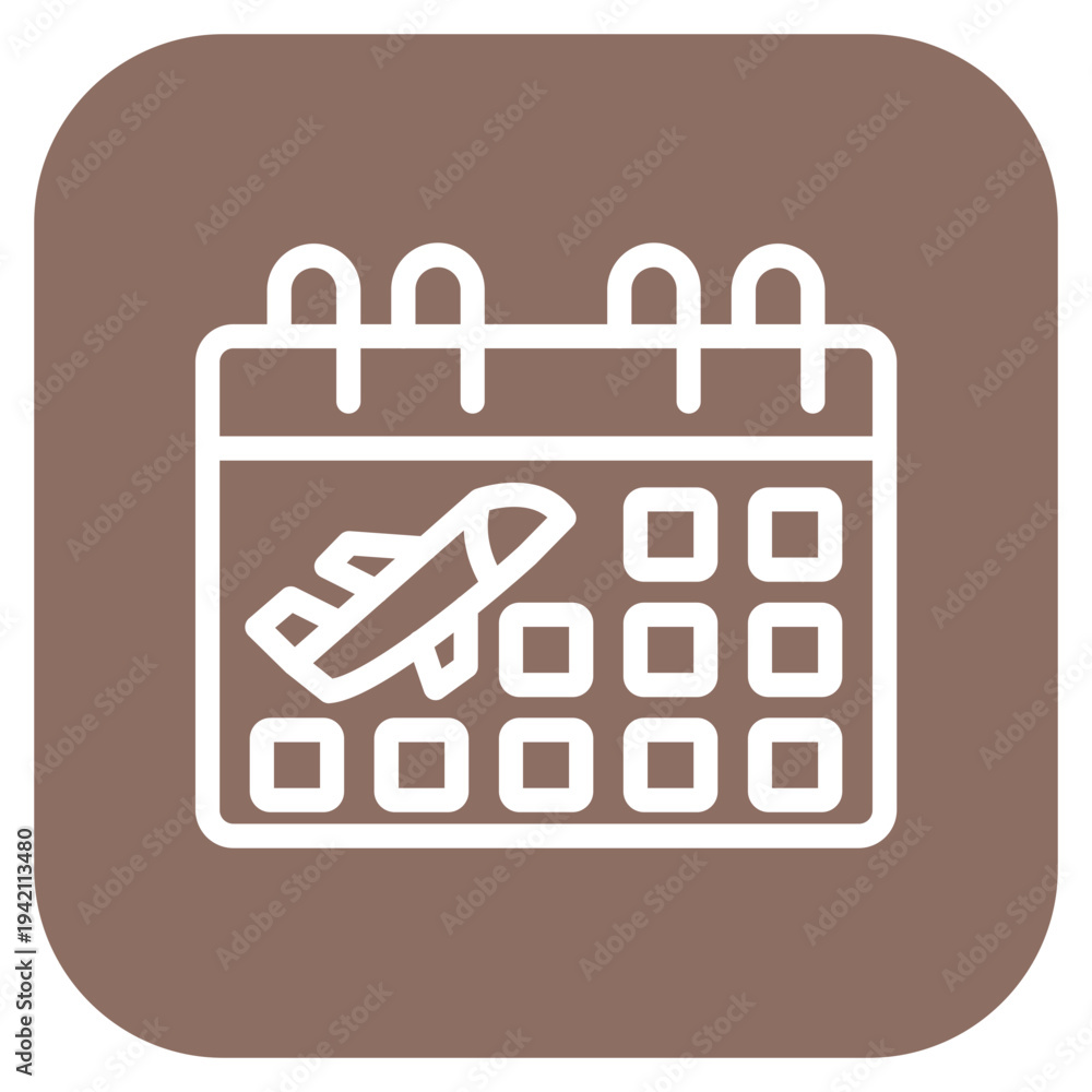 Obraz premium Vector Design Flight Schedule Icon Style