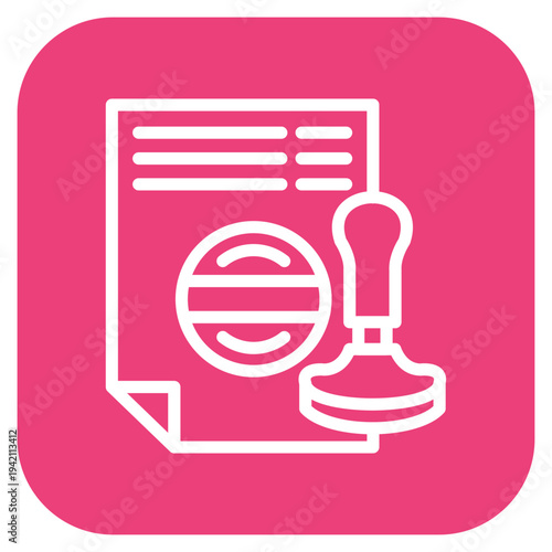 Vector Design Stamp Icon Style