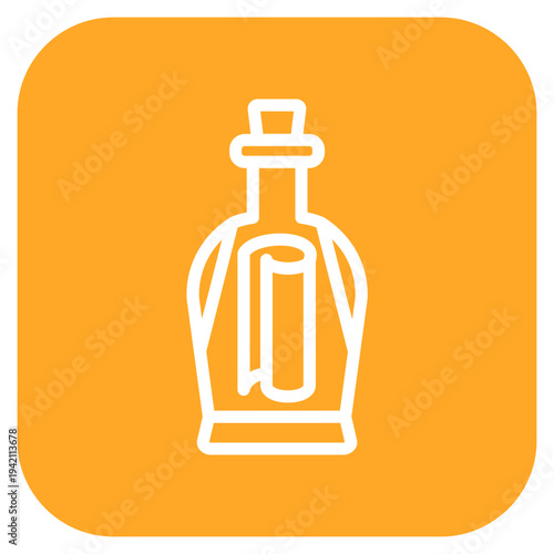 Vector Design Message In A Bottle Icon Style