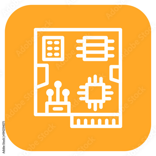 Vector Design Motherboard Icon Style