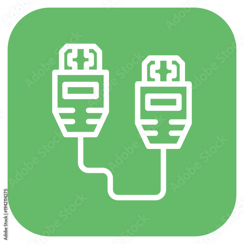 Vector Design Hdmi Cable Icon Style