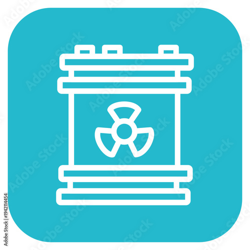 Nuclear Waste Icon Style