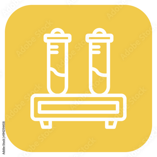 Test Tubes Icon Style