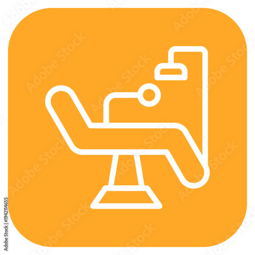 Dental Chair Icon Style