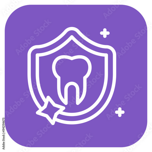 Tooth Protection Icon Style