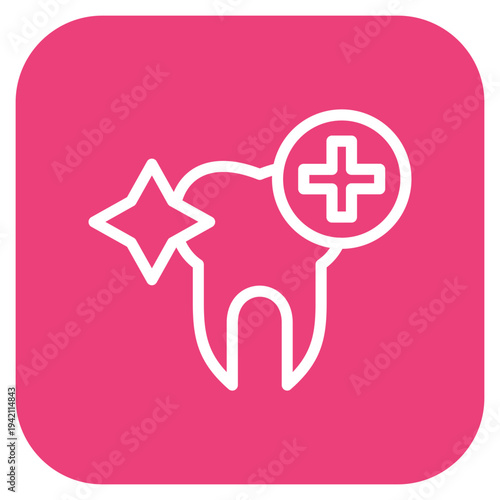 Tooth Hygiene Icon Style