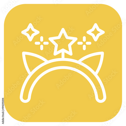 Birthday Headband Icon Style