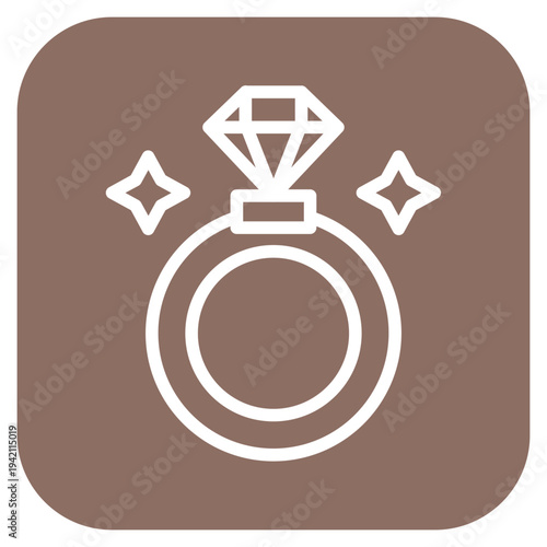 Diamond Ring Icon Style