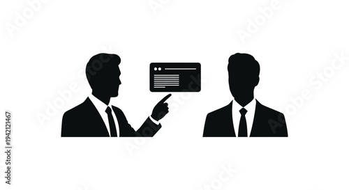 Set of 2 business communication icons vector