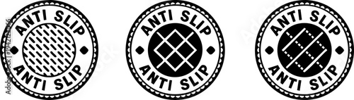 Anti Slip Traction Safety Seal Set – Round Caution Badges for Floor and Surface Protection