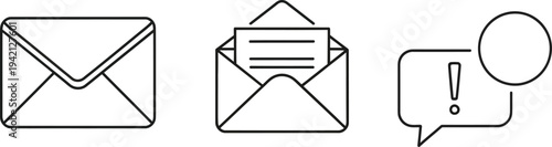 Email notification icons